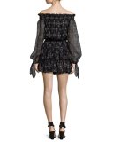 Lou Off-the-Shoulder Dress, Black
