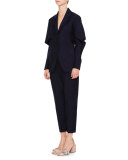Attila Low-Rise Cropped Pants, Navy