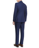 Taylor Striped Two-Piece Wool Suit, Navy