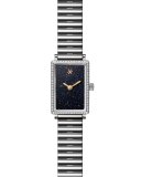 Sandstone Stainless Steel Bracelet Watch with Diamonds