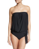 Cabana Solids Callia Bandini Swim Top, Black