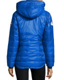 Camp Hooded Packable Puffer Jacket, Royal Blue