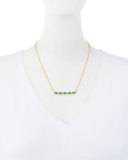 Marquis Opal Bar Necklace in 24K Gold