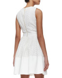 Dixie Eyelet Sleeveless Fit & Flare Dress