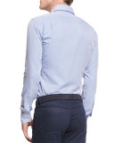 Collection Perfect Pinpoint Dress Shirt, Blue Ceillo