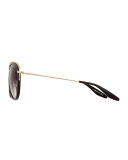 Aviatress Universal-Fit Aviator Sunglasses, Black