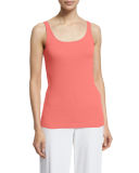 Scoop-Neck Long Slim Tank
