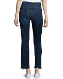 Le High Straight-Leg Cropped Jeans w/Released Hem, Delancey