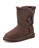 Chocolate Short Bailey Button Boot, Youth