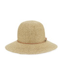 Devon Straw Cloche Hat, Natural
