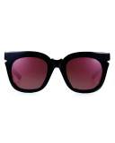Pools and Palms Notched Square Sunglasses, Black