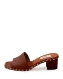 Soul Rockstud Slide Sandal, Dark Brown