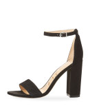 Yaro Suede Block-Heel Sandal