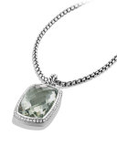 Albion Pendant with Prasiolite and Diamonds