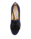 Dustine Tassel 85mm Pump, Taupe Grey