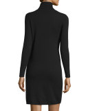 Cashmere Long-Sleeve Turtleneck Dress, Women's 