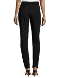 Sueded Skinny Pants, Black