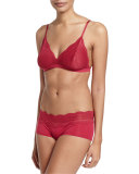 Dolce Solid Boyshorts, Deep Ruby