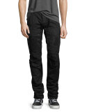 Air Defense 5620 3D Slim Cargo Jeans, Black
