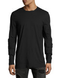 Elbow-Patch Long-Sleeve T-Shirt, Black