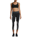Allegro Crop Top/Sports Bra, Black