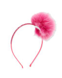 Fur-Trim Rhinestone Headband