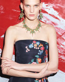 Pear Cabochon Collar Necklace