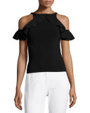 Hanging Ruffle Racerback Tank Top