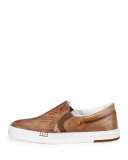 Playtime Van Scripoto Slip-On Sneaker, Medium Brown