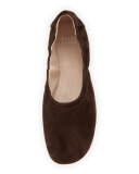 Pond Suede Ballerina Flat, Chocolate