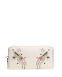 Rocket Accordion Zip Wallet, White