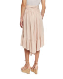 Textured Asymmetric Culottes, Powder