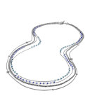 Starburst Chain Necklace with Iolite and Blue Topaz