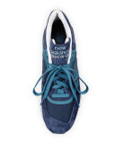 Men's 997 Suede & Mesh Sneaker, Navy/Castaway Blue