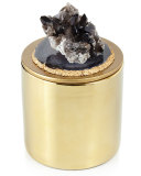 Smoky Quartz and Agate Candle
