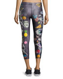 Peek-a-Boo Capri Performance Leggings