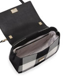 cameron street byrdie plaid crossbody bag, light shale/multi