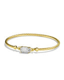 Petite Wheaton Bracelet with Diamonds in Gold