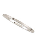 Terra Thin Bezel-Set Brown Diamond Bangle, 3mm, Size M/L