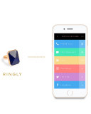 Out to Sea Activity Tracker Smart Ring, Blue