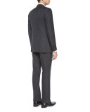 Prince of Wales Three-Piece Suit, Charcoal
