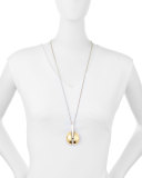 Ellie Two-Tone Golden Pendant Necklace, 33"