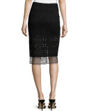 Oli Lace Slit Pencil Skirt