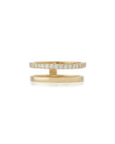 Electric Diamond Double-Band Ring, Size 8