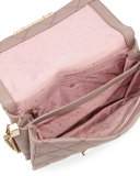 emerson place lenia quilted shoulder bag, porcini