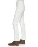 Hidalgo Denim Ankle Jeans, White