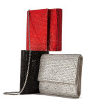 Soho Square-Beaded Crossbody Bag, Jet Black