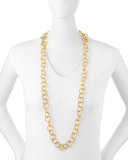 24k Gold-Plated Bronze Classic Link Necklace, 42"