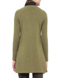 Open-Front Long Cashmere Cardigan, Turaco
