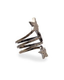 Triple Star Diamond Ring, Size 8